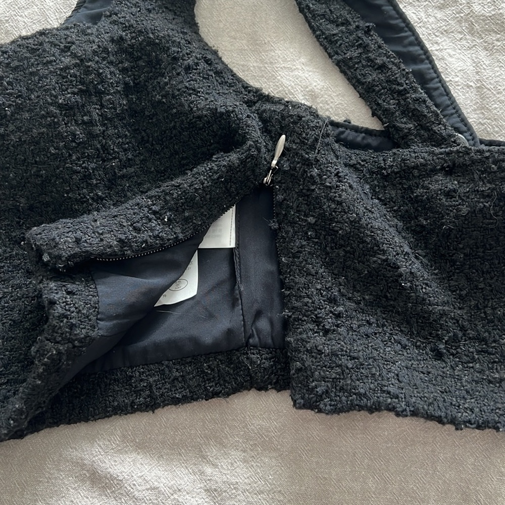 Abercrombie and Fitch women’s cropped tweed tank XS - Picture 4 of 5